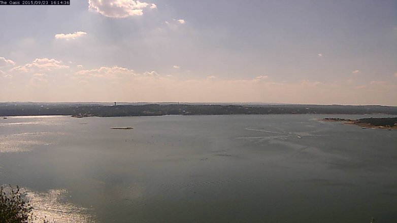 Lake Travis webcam, September 23, 2015 3:20 PM CT