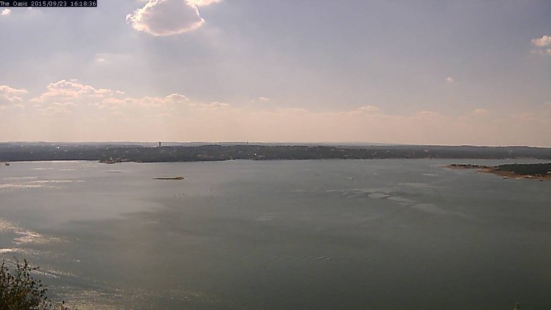 Lake Travis webcam, September 23, 2015 3:25 PM CT