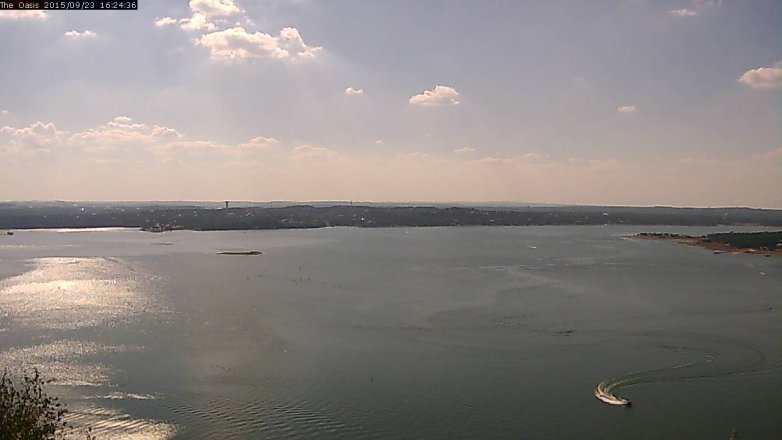 Lake Travis webcam, September 23, 2015 3:30 PM CT