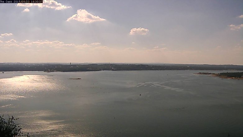 Lake Travis webcam, September 23, 2015 3:35 PM CT