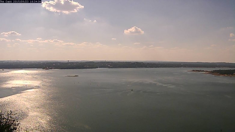 Lake Travis webcam, September 23, 2015 3:40 PM CT
