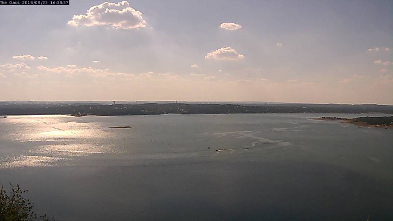 Lake Travis webcam, September 23, 2015 3:45 PM CT