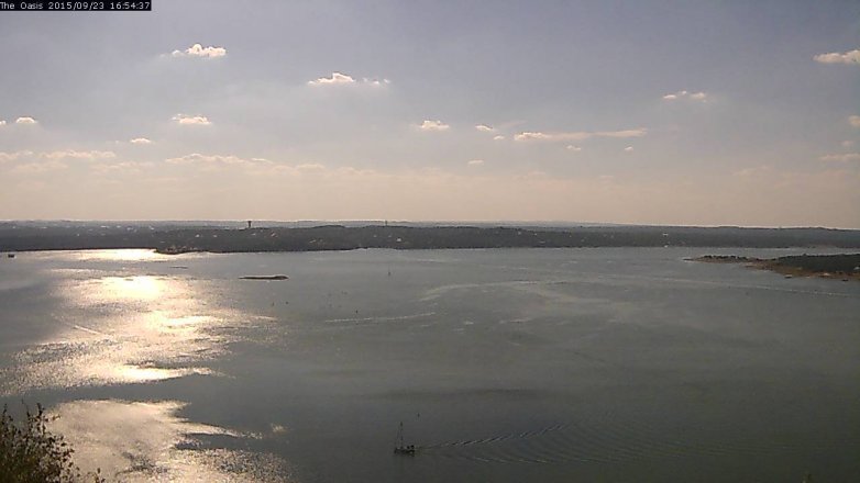 Lake Travis webcam, September 23, 2015 4:00 PM CT