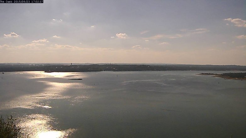 Lake Travis webcam, September 23, 2015 4:10 PM CT