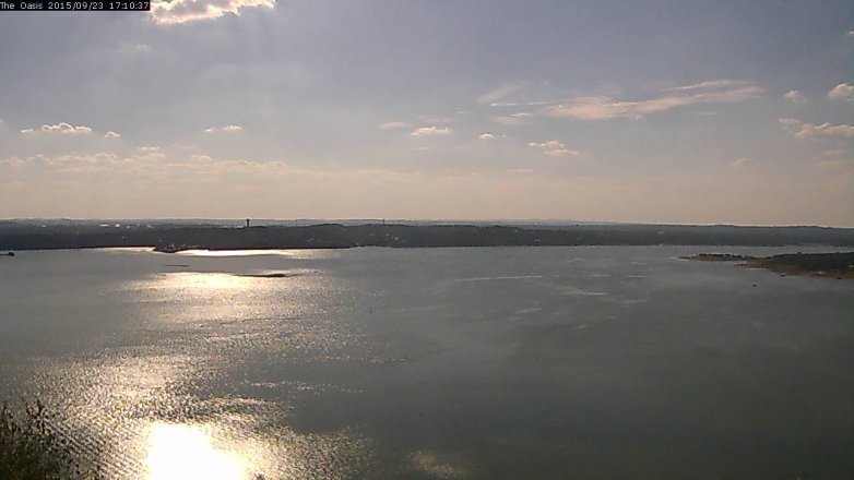 Lake Travis webcam, September 23, 2015 4:15 PM CT