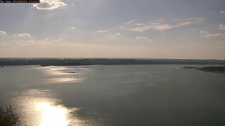 Lake Travis webcam, September 23, 2015 4:20 PM CT