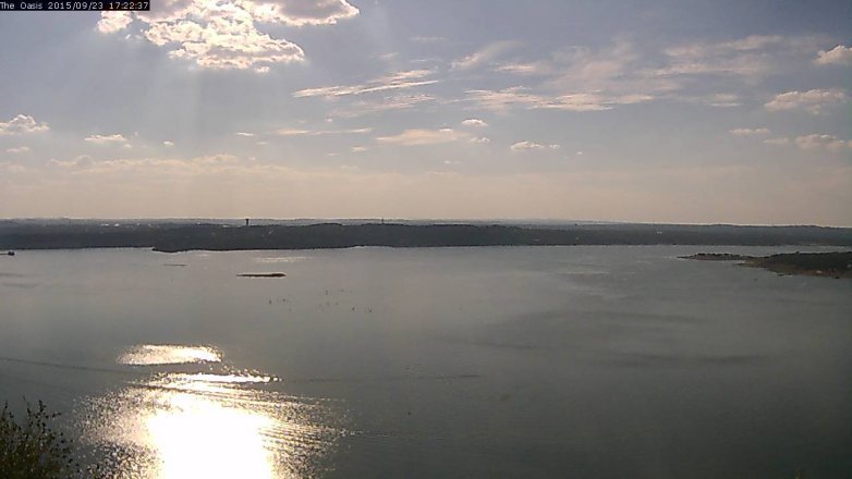 Lake Travis webcam, September 23, 2015 4:30 PM CT