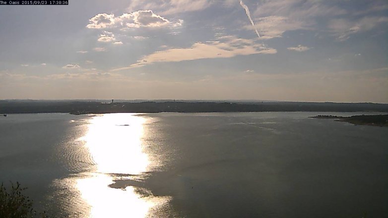 Lake Travis webcam, September 23, 2015 4:45 PM CT