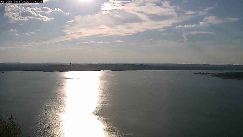 Lake Travis webcam, September 23, 2015 5:05 PM CT