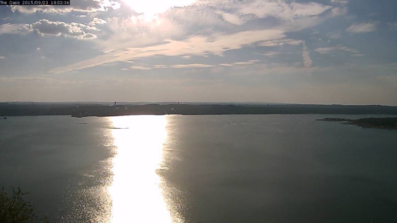 Lake Travis webcam, September 23, 2015 5:10 PM CT