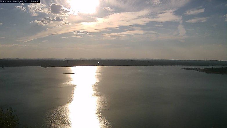 Lake Travis webcam, September 23, 2015 5:15 PM CT