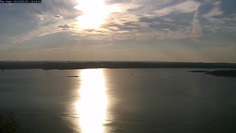 Lake Travis webcam, September 23, 2015 5:25 PM CT