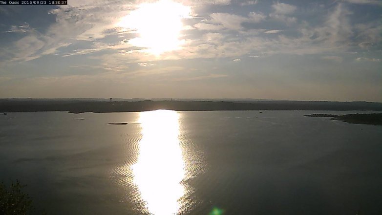 Lake Travis webcam, September 23, 2015 5:35 PM CT
