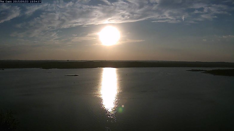 Lake Travis webcam, September 23, 2015 6:00 PM CT