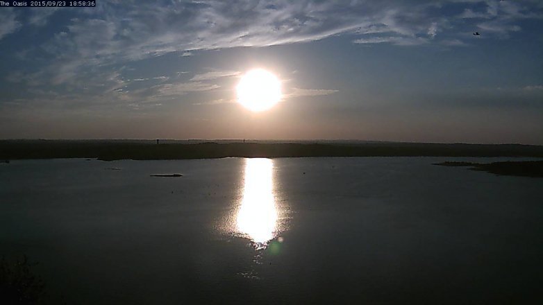 Lake Travis webcam, September 23, 2015 6:05 PM CT