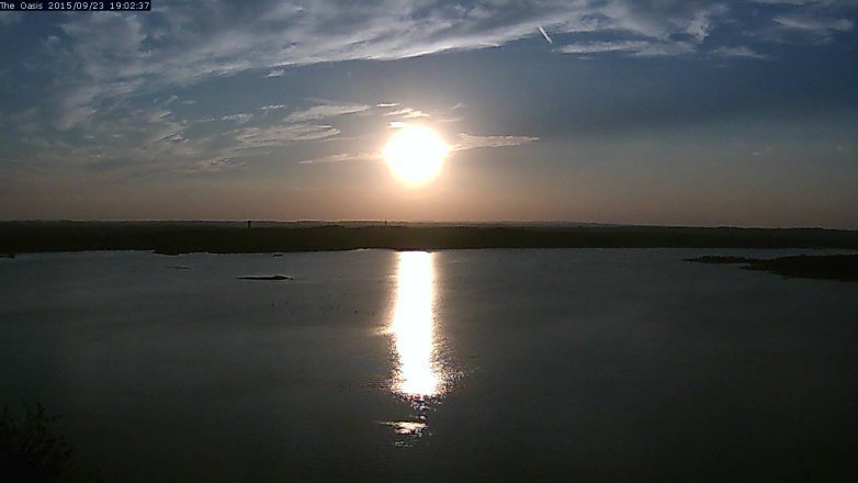 Lake Travis webcam, September 23, 2015 6:10 PM CT