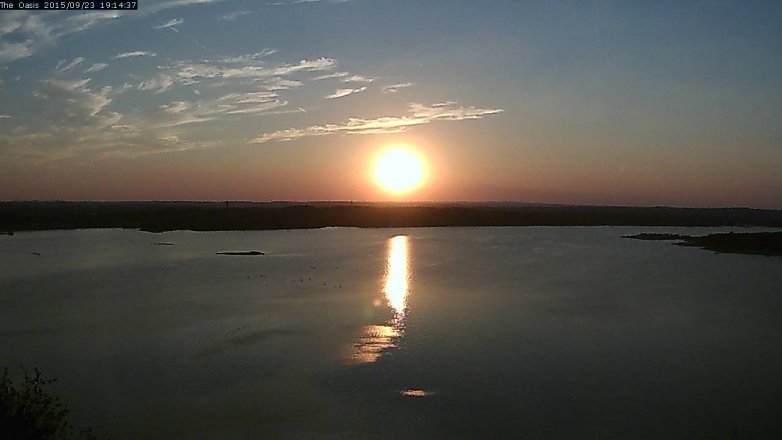 Lake Travis webcam, September 23, 2015 6:20 PM CT