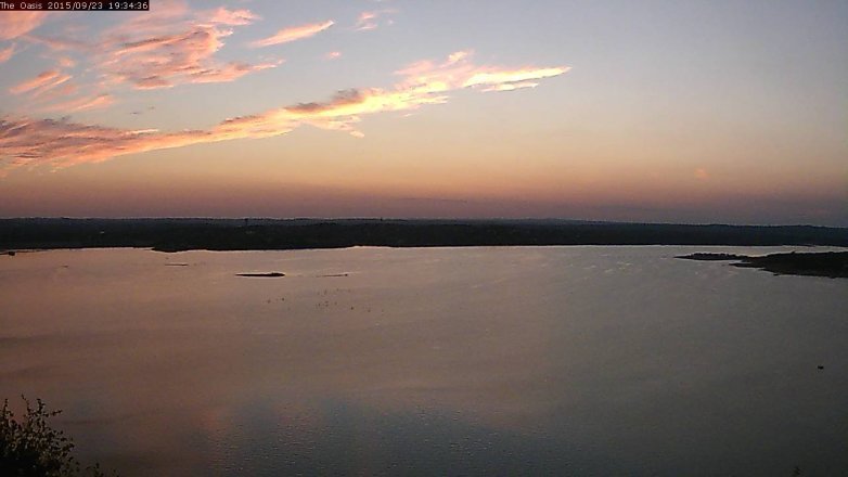 Lake Travis webcam, September 23, 2015 6:40 PM CT