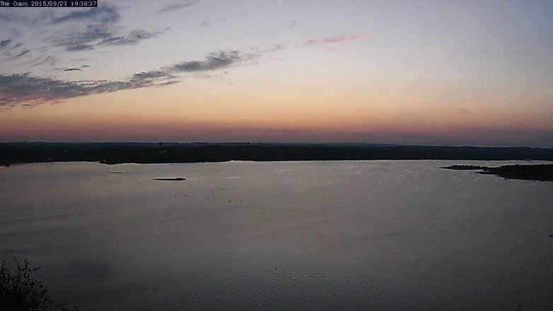 Lake Travis webcam, September 23, 2015 6:45 PM CT
