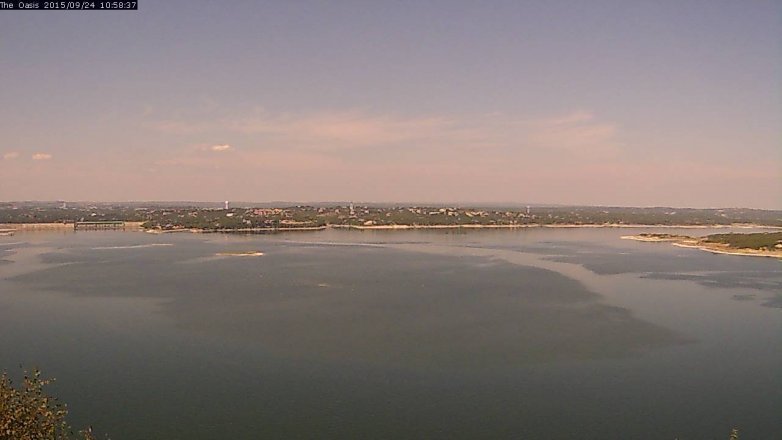 Lake Travis webcam, September 24, 2015 10:05 AM CT