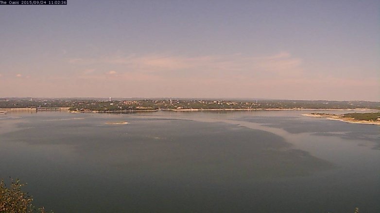 Lake Travis webcam, September 24, 2015 10:10 AM CT