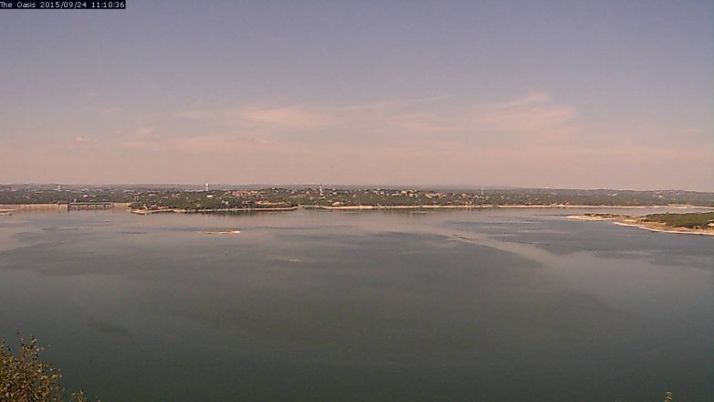 Lake Travis webcam, September 24, 2015 10:15 AM CT