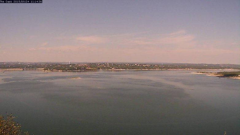 Lake Travis webcam, September 24, 2015 10:20 AM CT