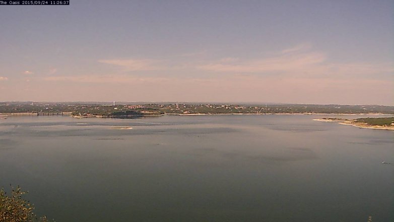 Lake Travis webcam, September 24, 2015 10:35 AM CT