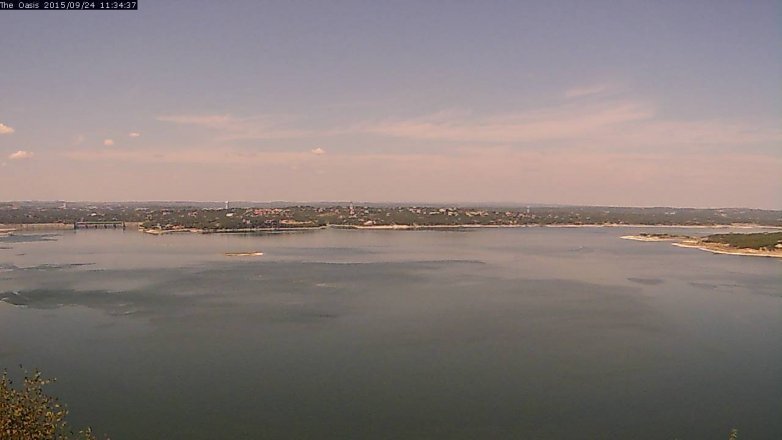 Lake Travis webcam, September 24, 2015 10:40 AM CT