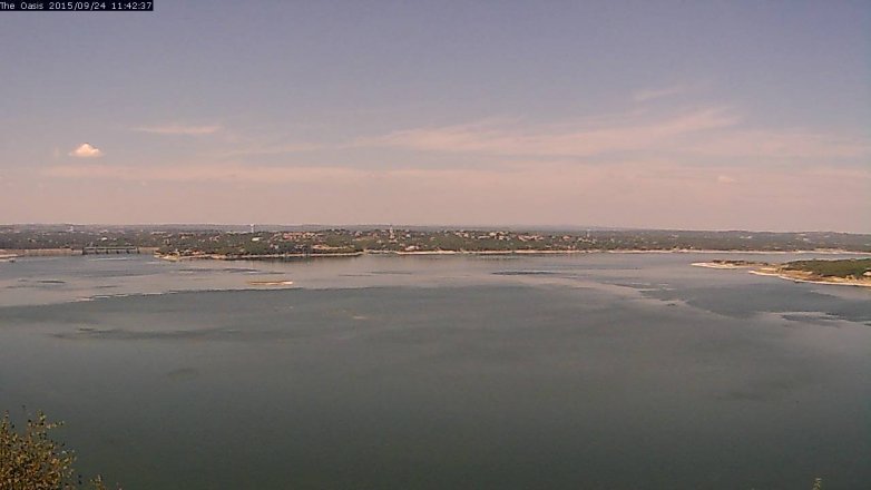 Lake Travis webcam, September 24, 2015 10:50 AM CT