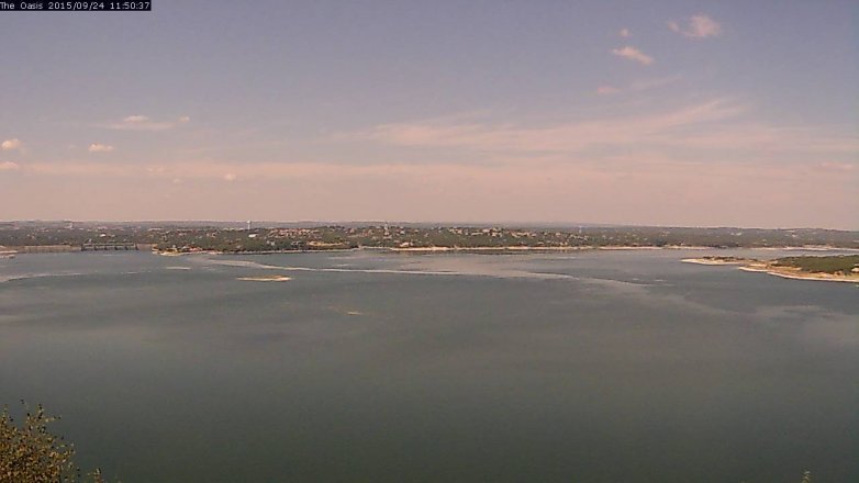 Lake Travis webcam, September 24, 2015 10:55 AM CT