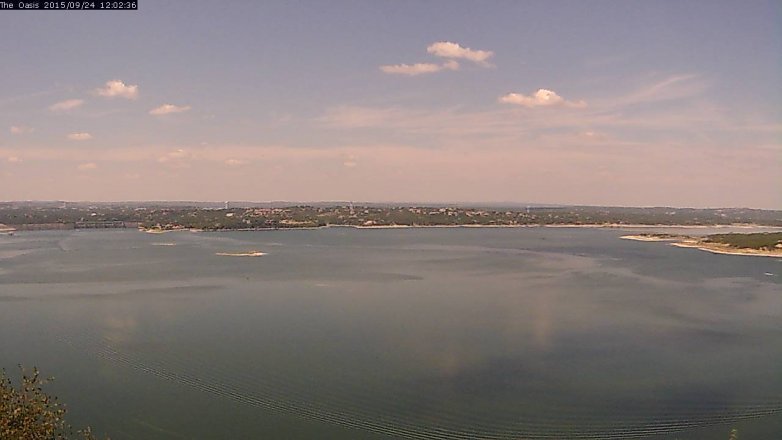 Lake Travis webcam, September 24, 2015 11:10 AM CT