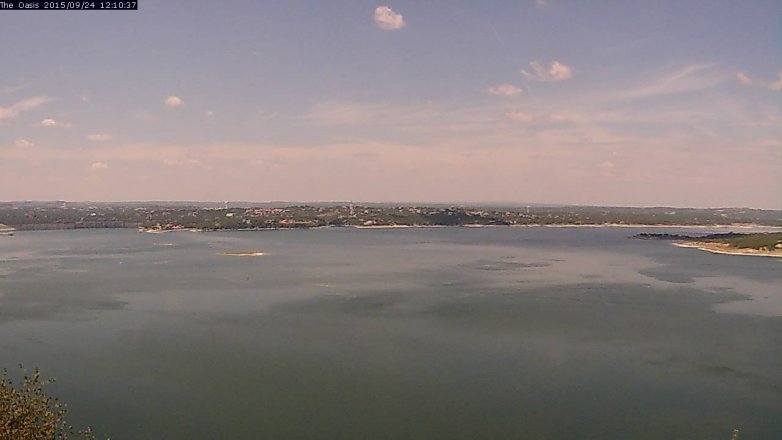 Lake Travis webcam, September 24, 2015 11:15 AM CT