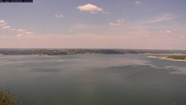 Lake Travis webcam, September 24, 2015 11:20 AM CT