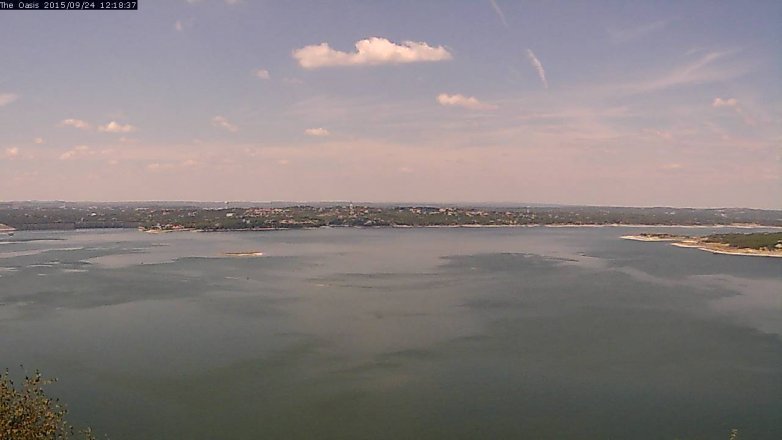 Lake Travis webcam, September 24, 2015 11:25 AM CT