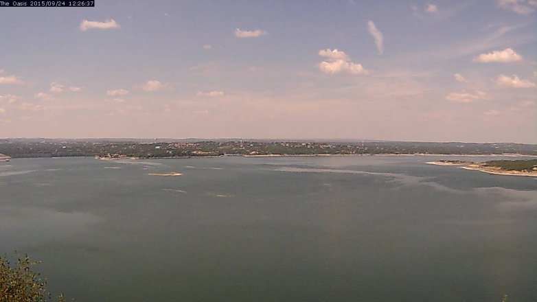 Lake Travis webcam, September 24, 2015 11:30 AM CT