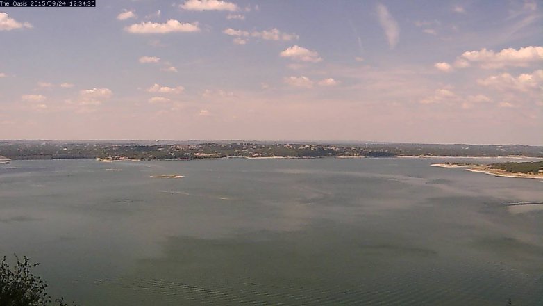 Lake Travis webcam, September 24, 2015 11:40 AM CT