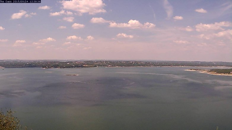 Lake Travis webcam, September 24, 2015 11:45 AM CT