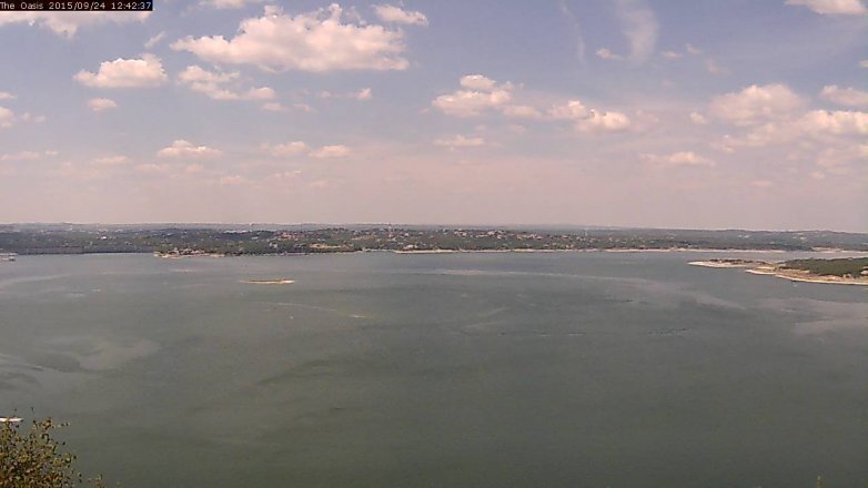 Lake Travis webcam, September 24, 2015 11:50 AM CT