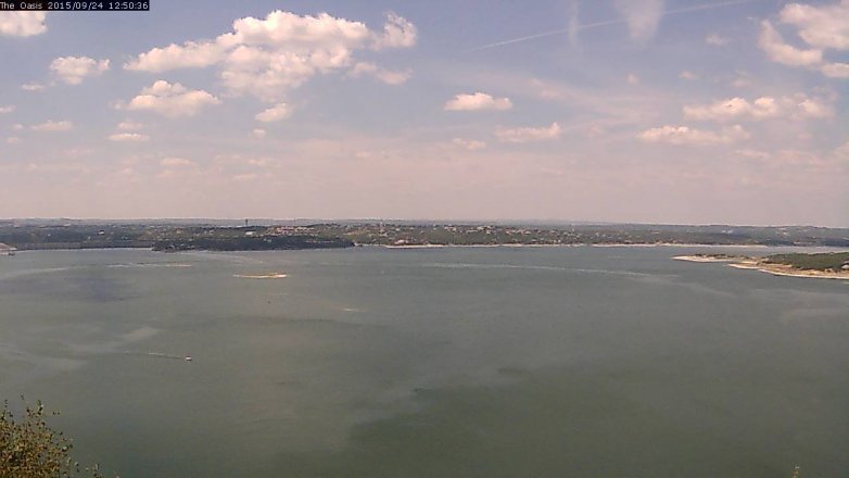 Lake Travis webcam, September 24, 2015 11:55 AM CT