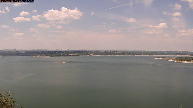 Lake Travis webcam, September 24, 2015 12:00 PM CT