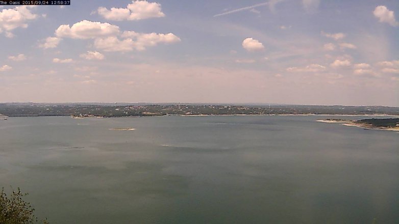 Lake Travis webcam, September 24, 2015 12:05 PM CT