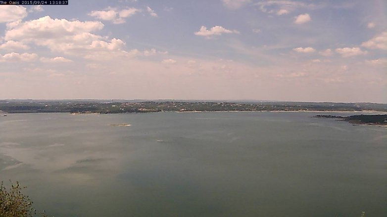 Lake Travis webcam, September 24, 2015 12:25 PM CT
