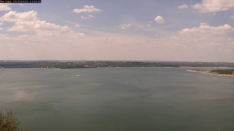 Lake Travis webcam, September 24, 2015 12:35 PM CT