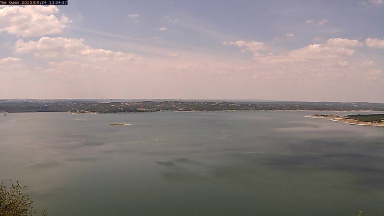 Lake Travis webcam, September 24, 2015 12:40 PM CT