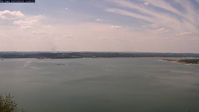 Lake Travis webcam, September 24, 2015 1:50 PM CT
