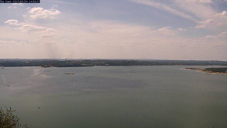 Lake Travis webcam, September 24, 2015 2:05 PM CT