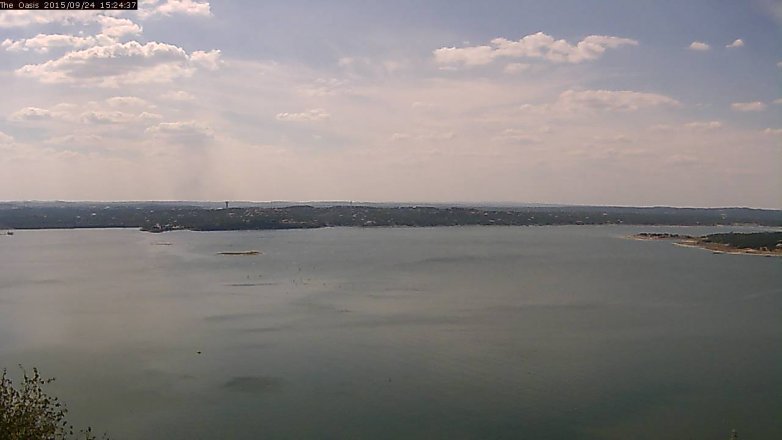 Lake Travis webcam, September 24, 2015 2:30 PM CT