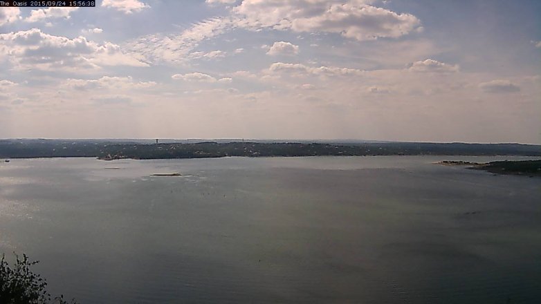 Lake Travis webcam, September 24, 2015 3:00 PM CT