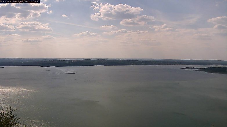 Lake Travis webcam, September 24, 2015 3:15 PM CT